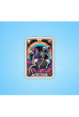 Radical Buttons The Audacity Tarot Sticker