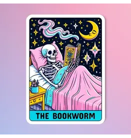 Radical Buttons The Bookworm Tarot Sticker