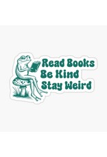 Radical Buttons Read Books Be Kind Stay Weird Sticker