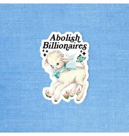 Radical Buttons Abolish Billionaires Sticker
