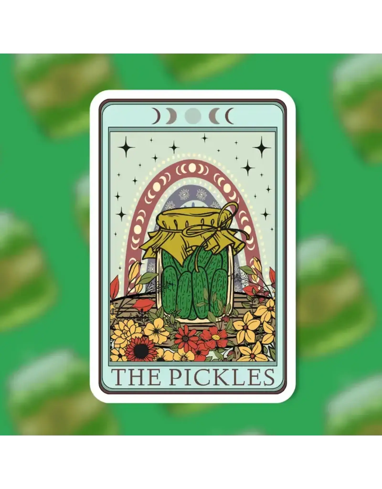 Radical Buttons The Pickle Tarot Sticker