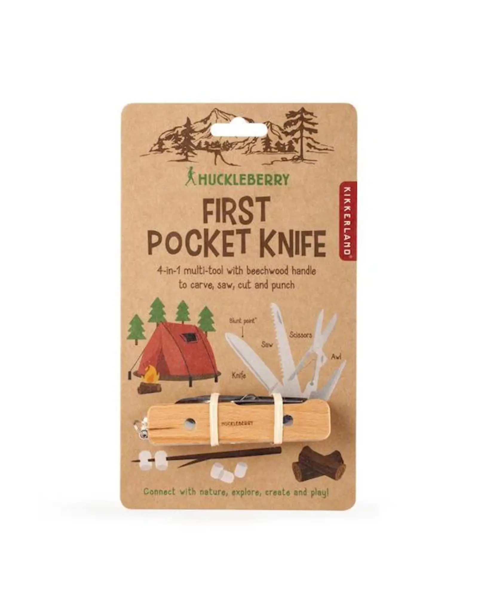 Kikkerland Huckleberry Pocket Knife