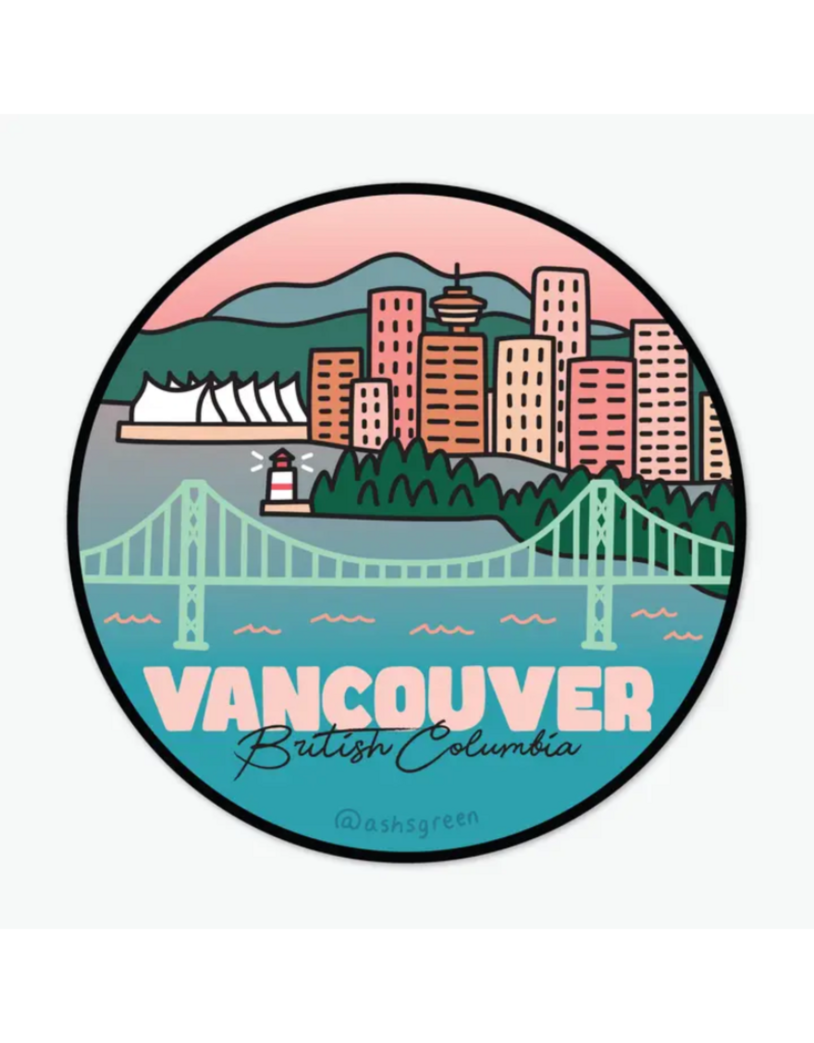 Vancouver British Columbia Sticker