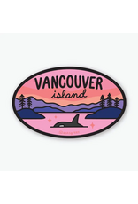 Retro Vancouver Island Sunset Sticker