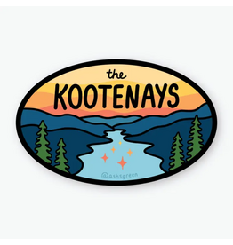 The Kootenays Retro Sticker