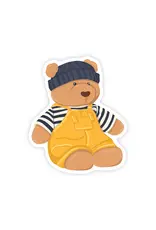 Nautical Fisherman Bear Vinyl Sticker