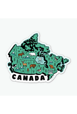 Map of Canada Sticker