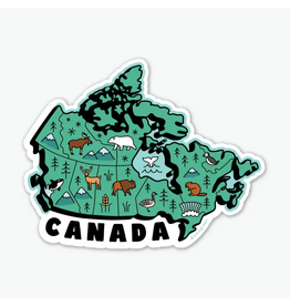 Map of Canada Sticker