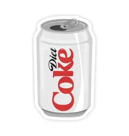 Crispy Diet Cola Can Soda Pop Drink Vinyl Sticker