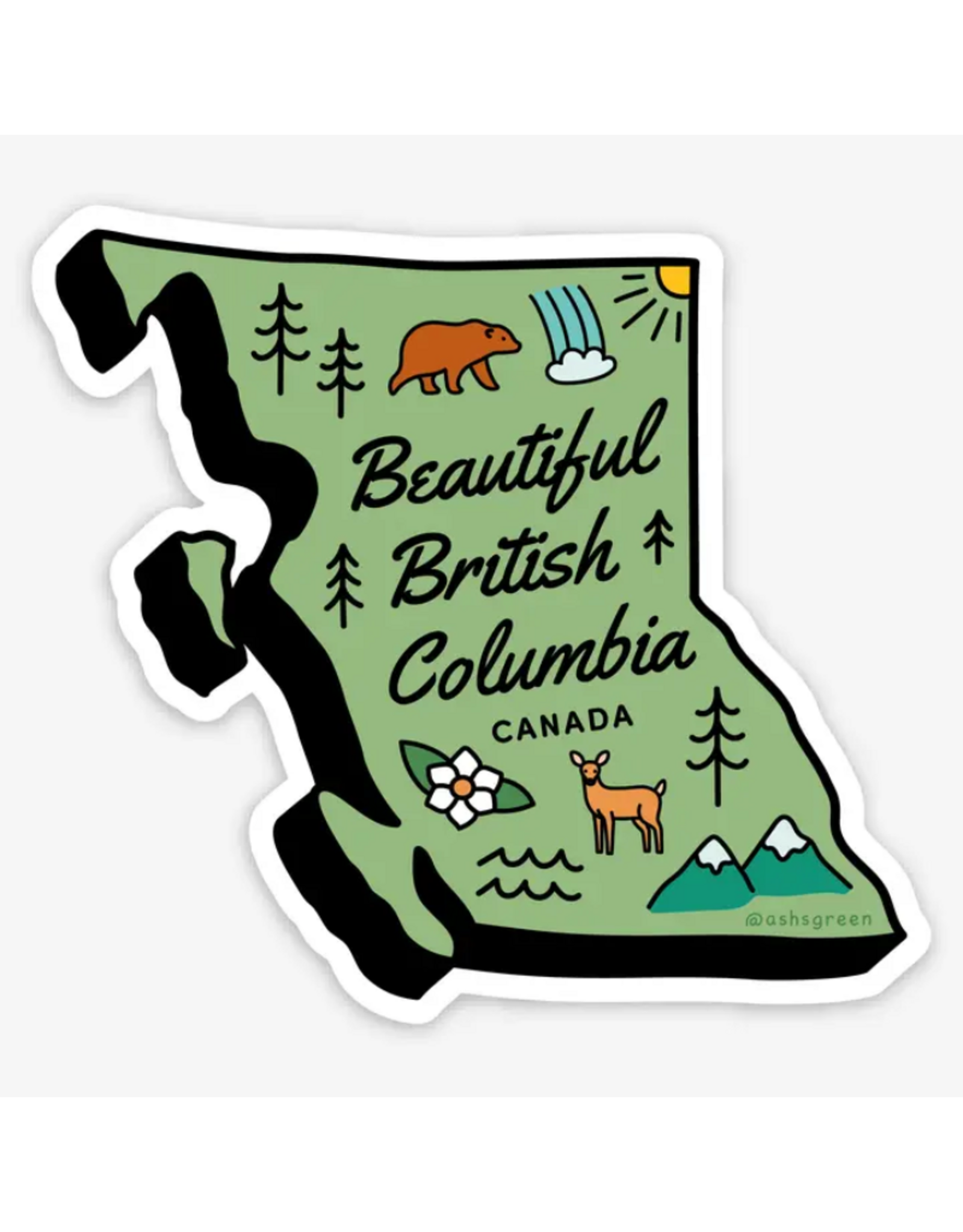 Beautiful British Columbia Sticker