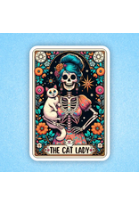 Radical Buttons The Cat Lady Sticker