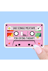 Radical Buttons Sad Songs Mixtape Sticker