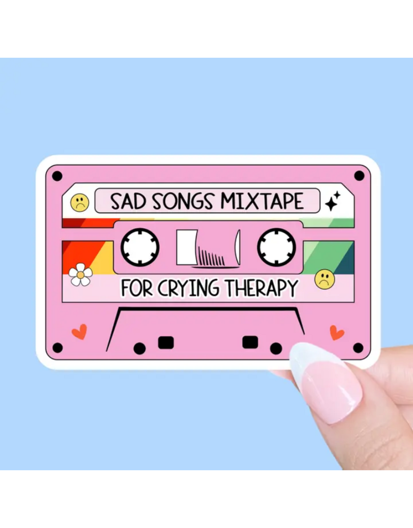 Radical Buttons Sad Songs Mixtape Sticker