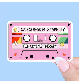 Radical Buttons Sad Songs Mixtape Sticker