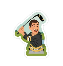 Happy Golfer Vinyl Pop Culture Sticker