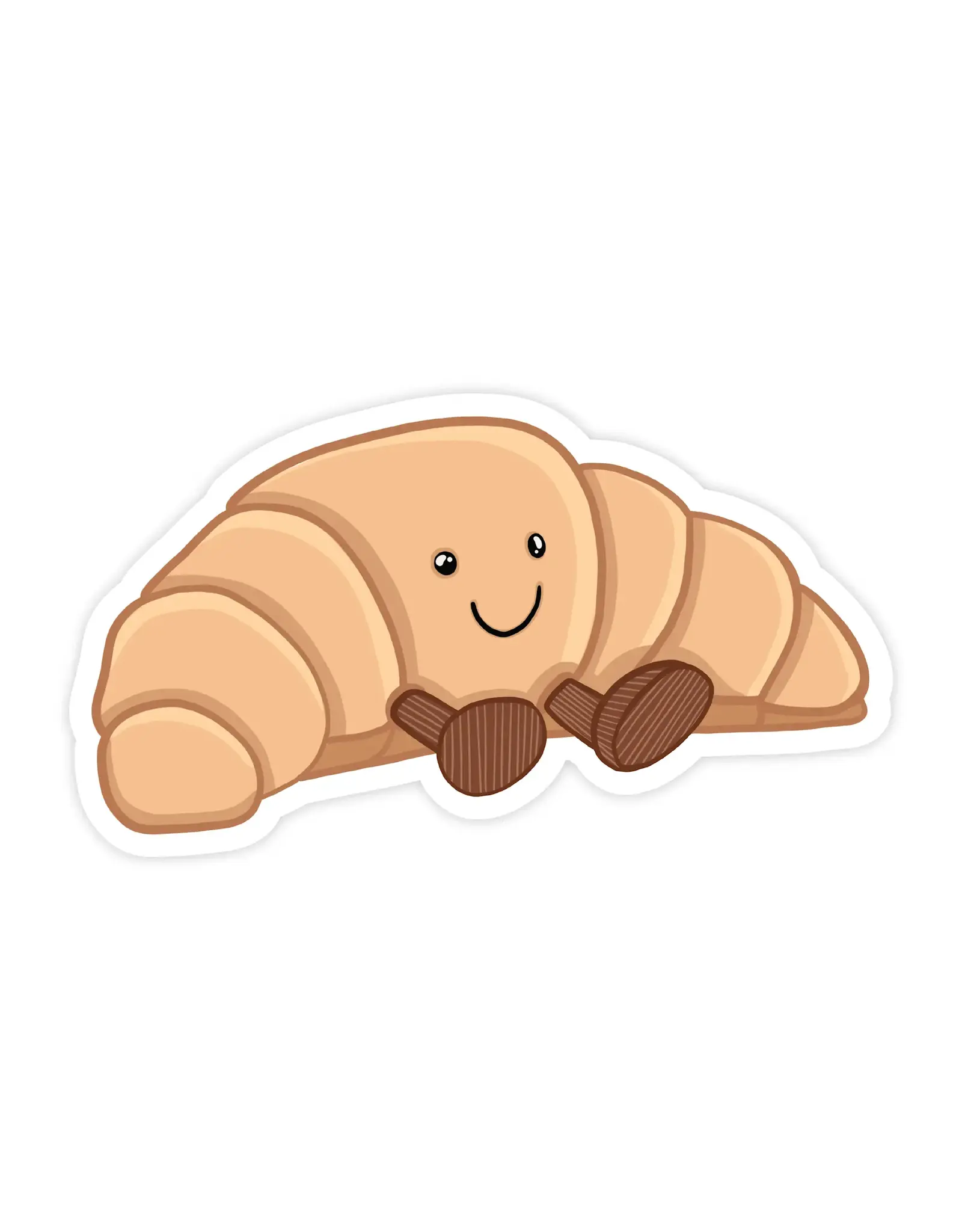 Croissant Cozy Cafe Vinyl Sticker
