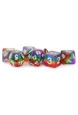 Resin 7 Dice Set Translucent Rainbow 16MM