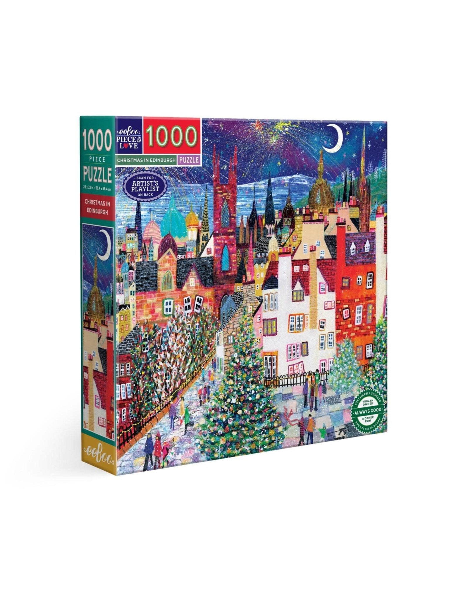eeBoo Christmas in Edinburgh 1000pc