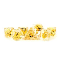 Resin Cat Dice 7pc 16mm