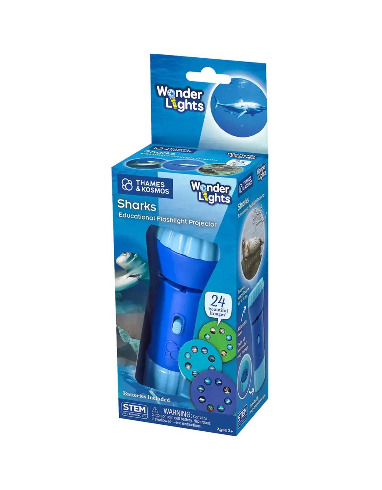 Thames & Kosmos Wonder Lights: Sharks - Educational Flashlight Projector