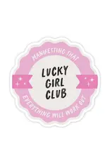 Lucky Girl Club Manifest Vinyl Sticker