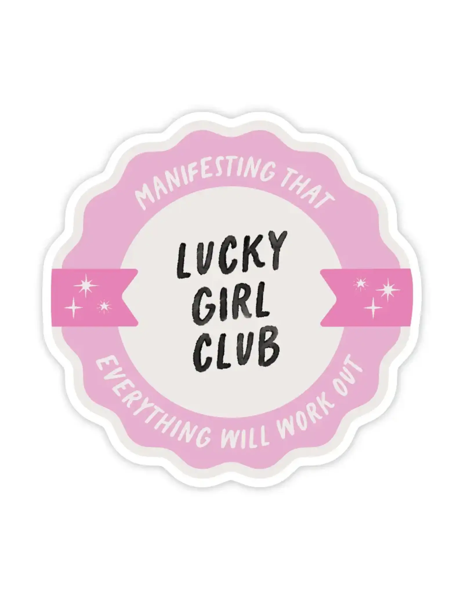 Lucky Girl Club Manifest Vinyl Sticker