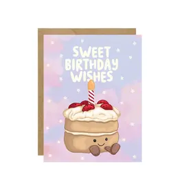 Sweet Birthday Wishes Cake Card