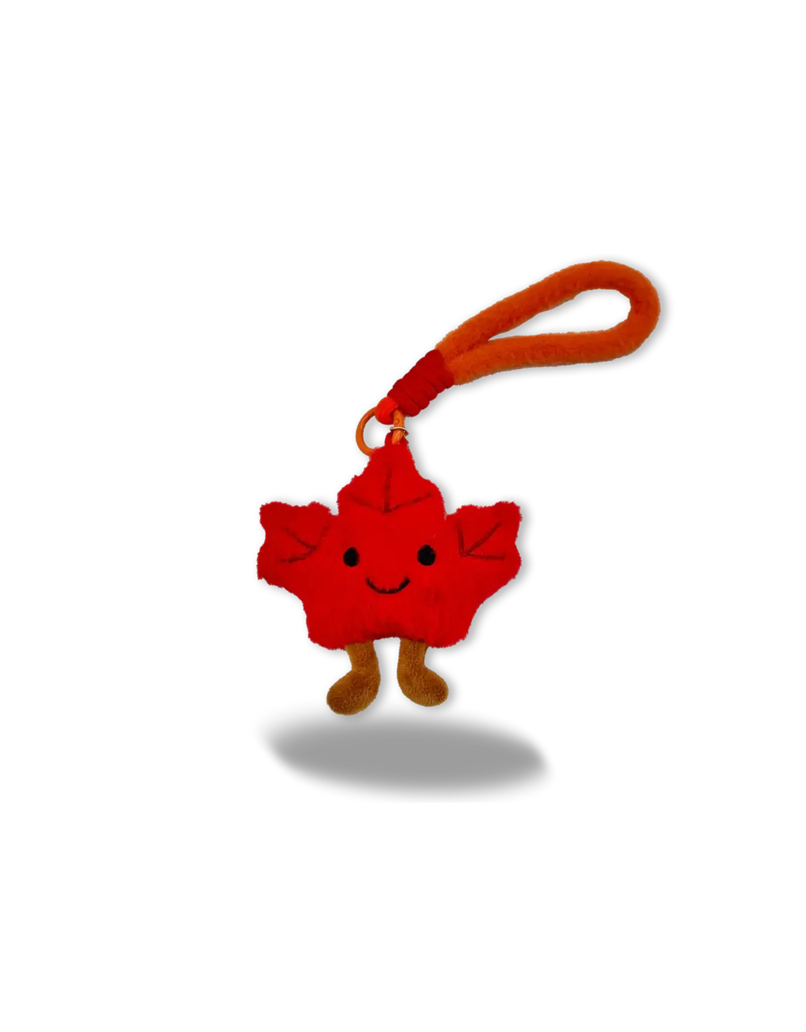 Cute Maple Leaf Plush Bag Charm Keychain