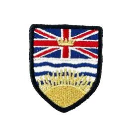 British Columbia Iron-On Embroidery Patch