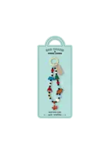 Maple Mountain Day Bag Charm – Canada Nature Beaded Charm with Maple Leaf, Wildlife Icons