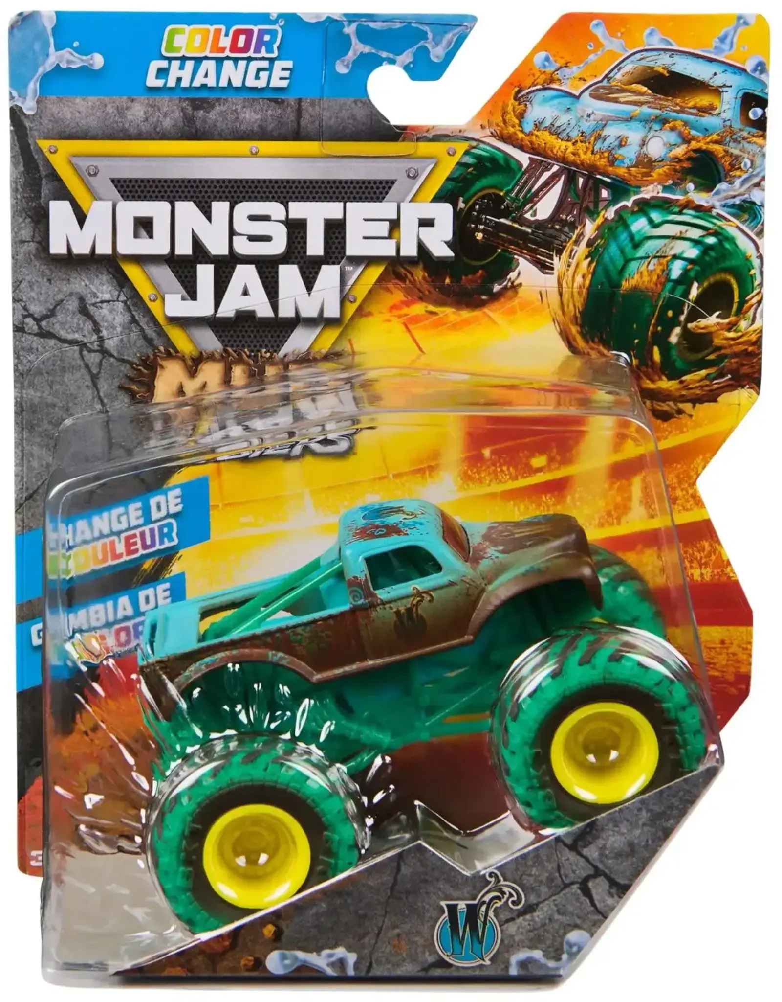 Spin Master Monster Jam - 1:64 Monster Truck Mud Blasters: Whiplash