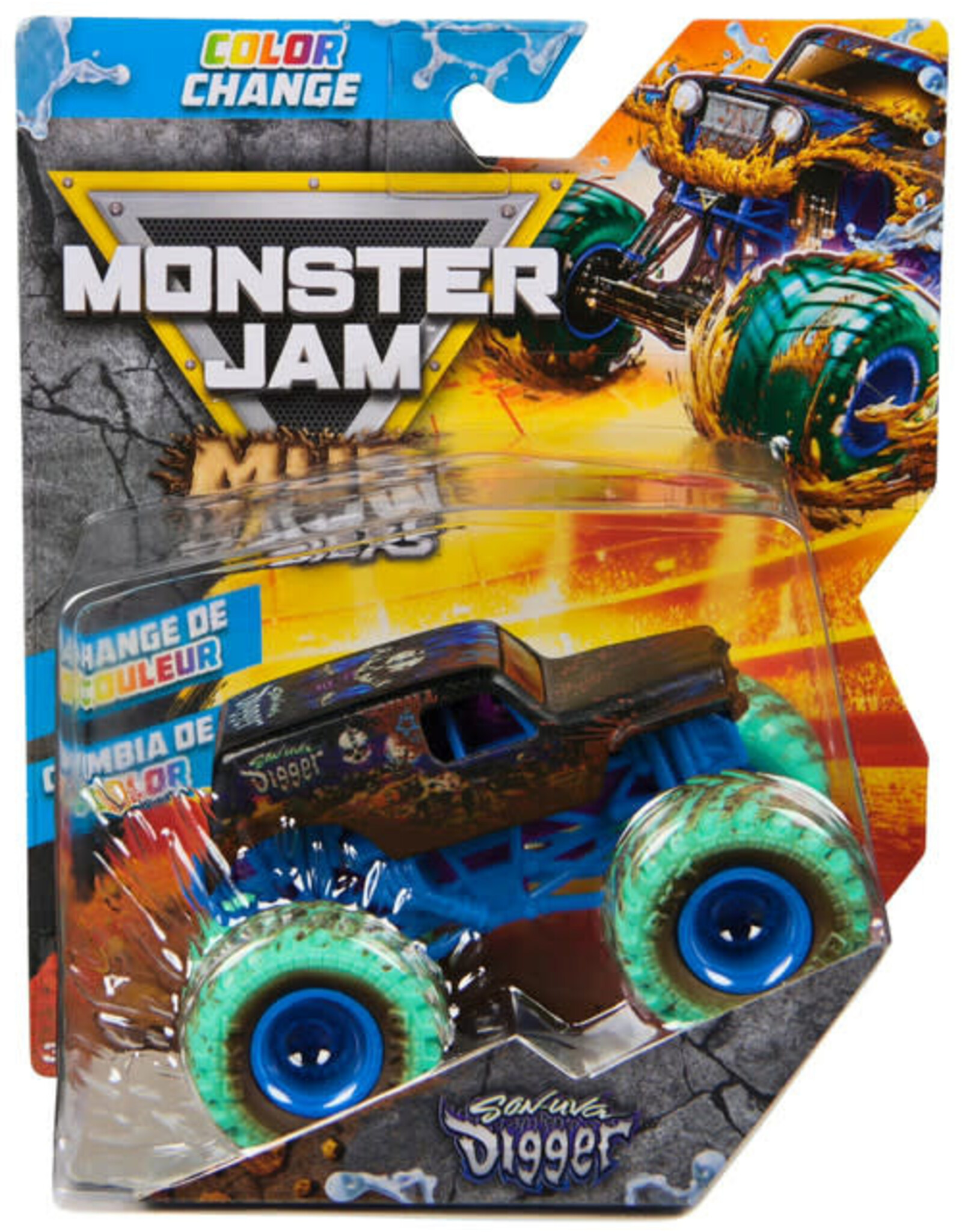 Spin Master Monster Jam - 1:64 Monster Truck Mud Blasters: Son-Uva Digger
