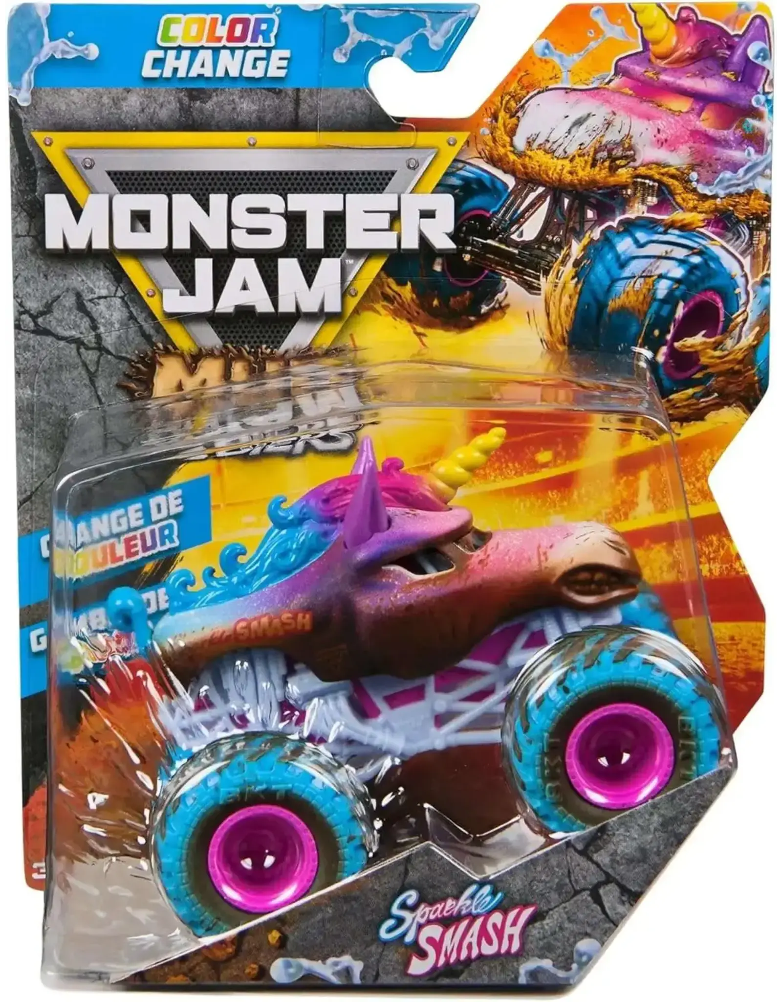 Spin Master Monster Jam - 1:64 Monster Truck Mud Blasters: Sparkle Smash
