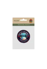 British Columbia Wildlife Mountain Outdoor Embroidered Iron-On Patch