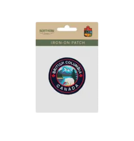 British Columbia Wildlife Mountain Outdoor Embroidered Iron-On Patch