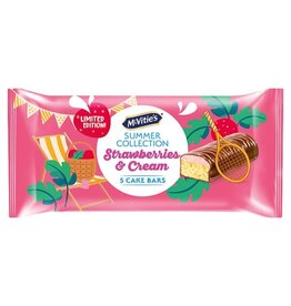 McVities Summer Cake Bar - Strawberries & Cream (British)