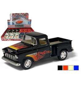 Diecast 5" 1955 Chevy Stepside Pick Up with Printing
