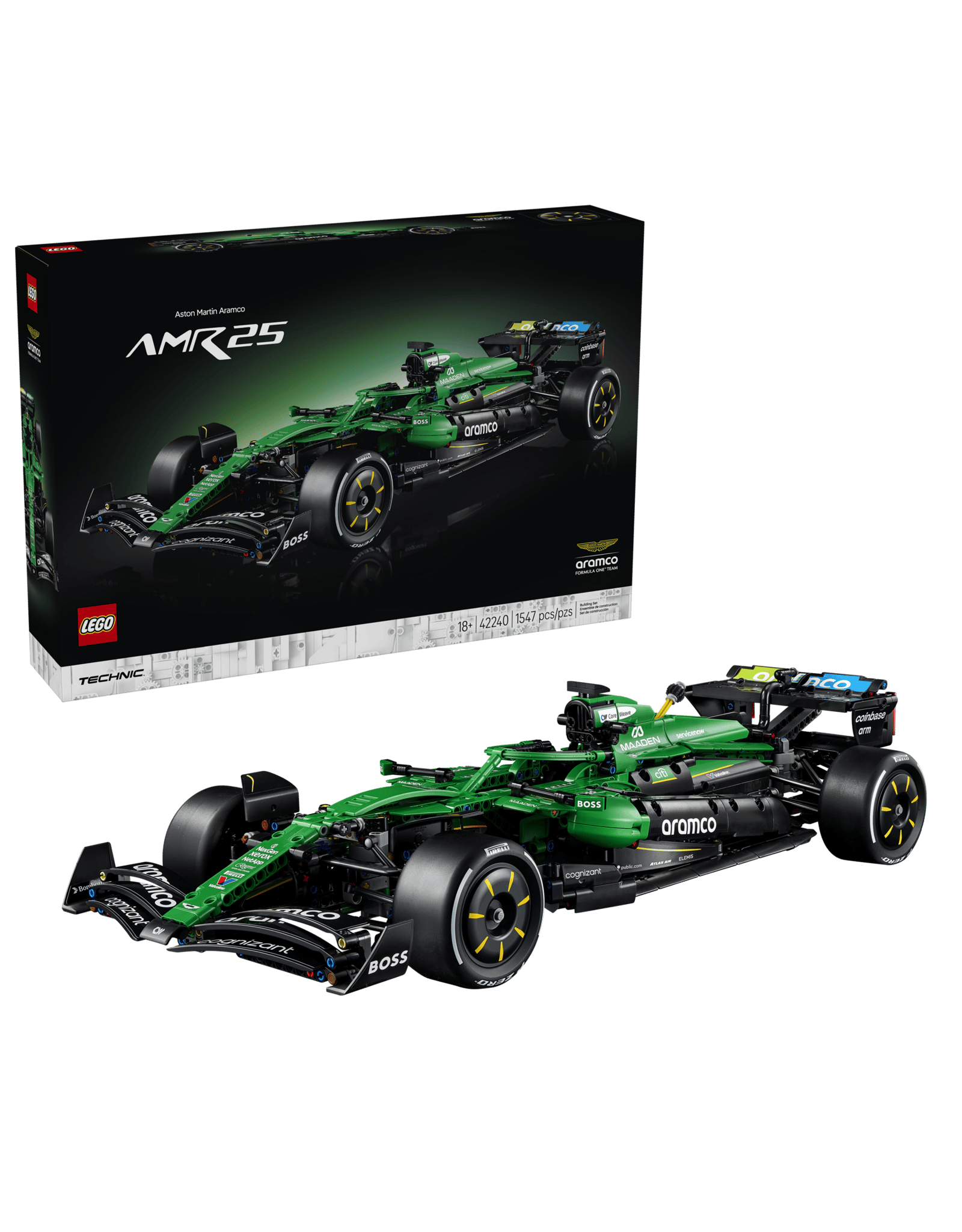 Lego Aston Martin Aramco AMR25 F1 Car