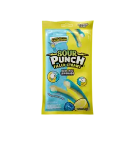 Sour Punch Filled Straws Blue Raz Lemonade - CLEARANCE