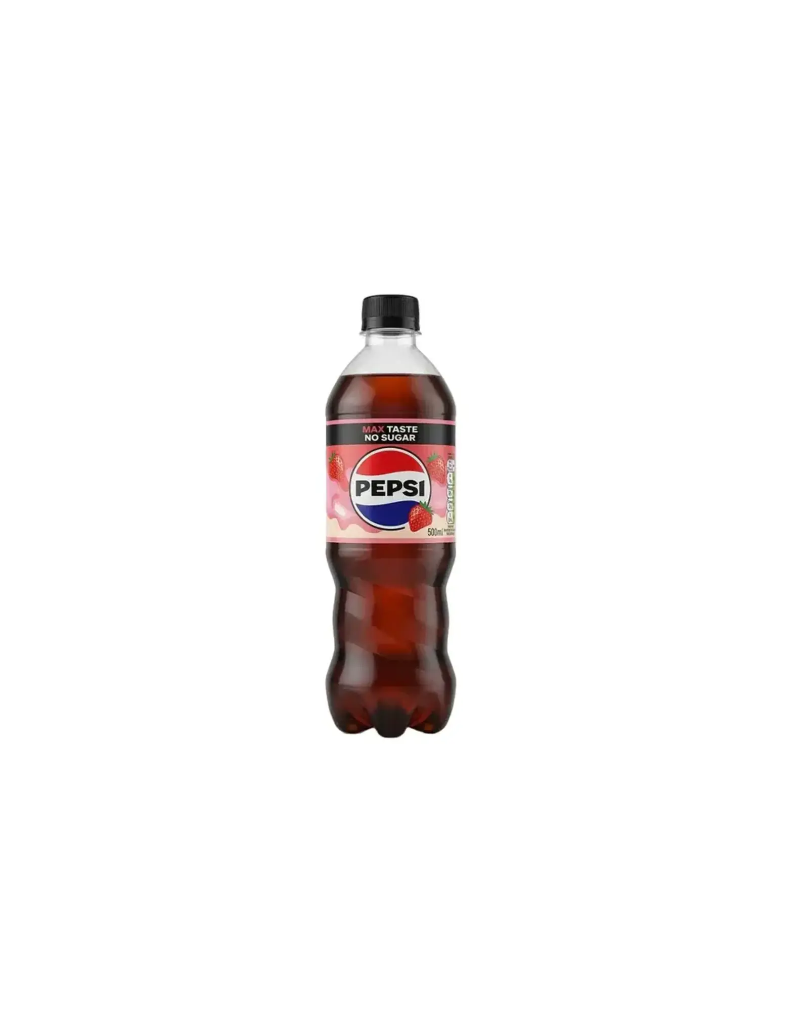 Pepsi Max Strawberry & Cream Bottle Zero Sugar 500ml (British)