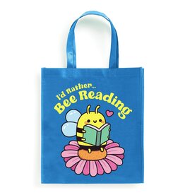 Mudpuppy I'd Rather Bee Reading Reusable Shopping Bag