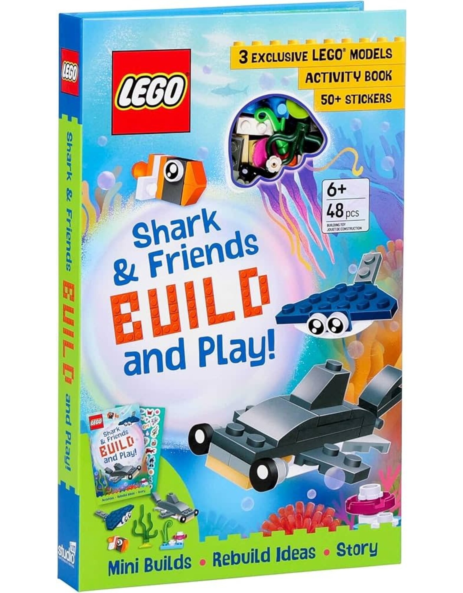 LEGO Books: Shark & Friends Build and Play Box