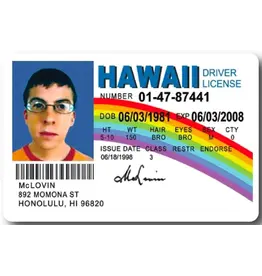 Fake ID McLovin Sticker