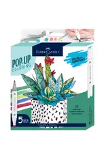 Faber Castell Pop Up Coloring Bouquet - Succulents