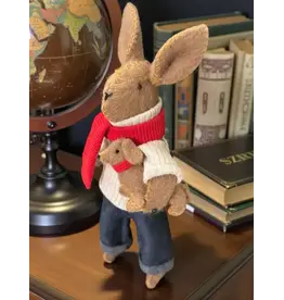 DIY Rabbit Sewing Kit – with Dachshund Pup - Wool/Cashmere