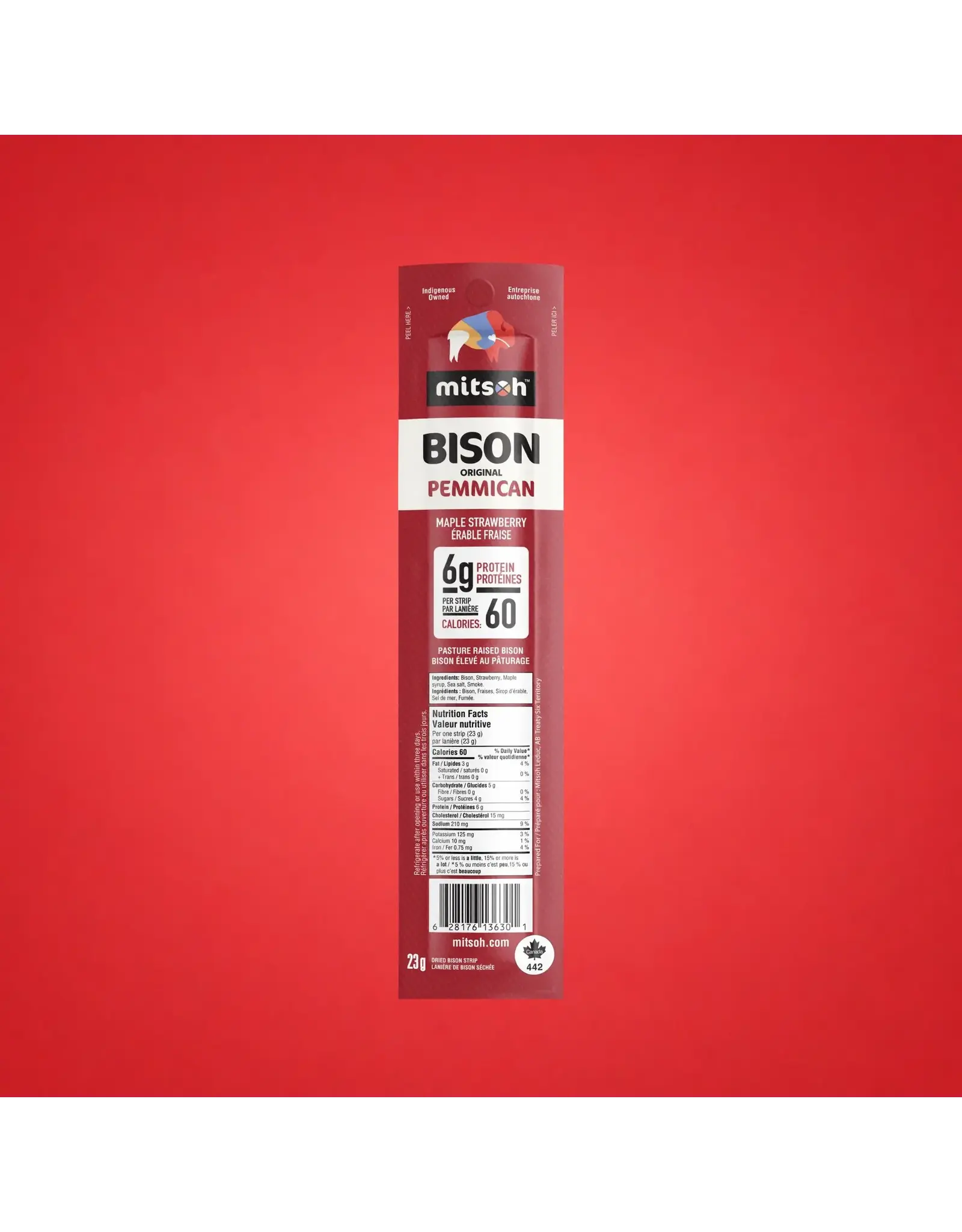 Mitsoh Original Strawberry Bison Pemmican