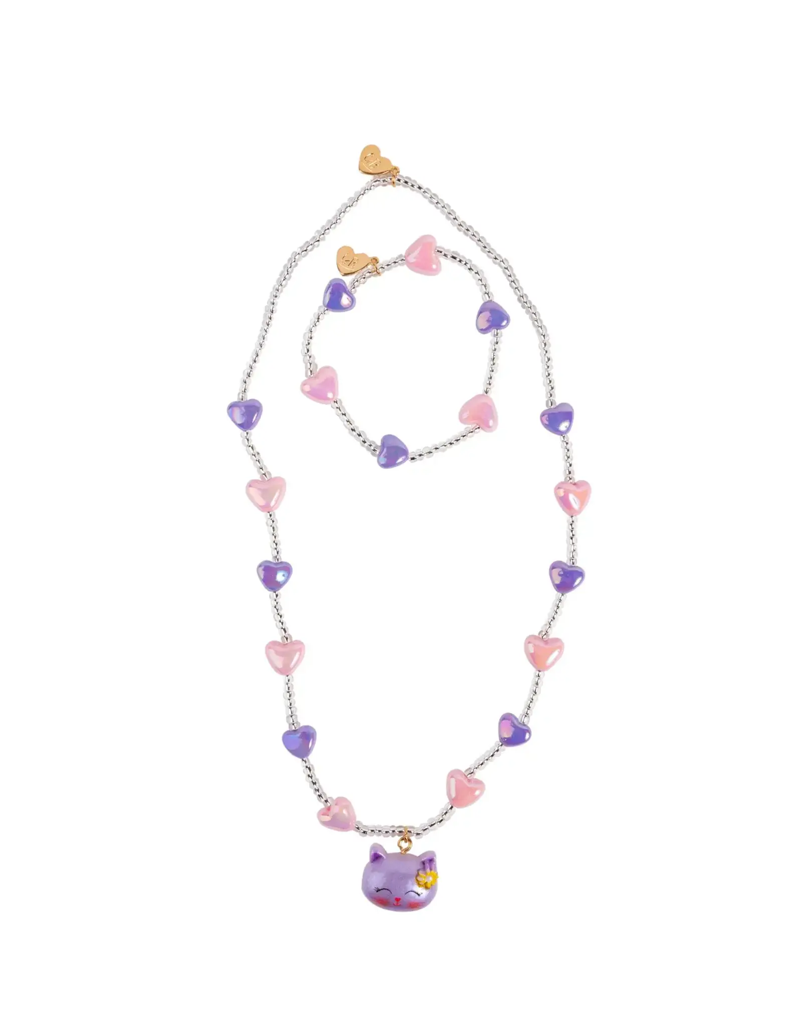 Great Pretenders Lovely Kitty Necklace and Bracelet Set 2pc