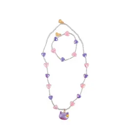 Great Pretenders Lovely Kitty Necklace and Bracelet Set 2pc