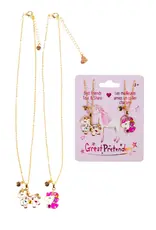 Great Pretenders Bejewelled Unicorns Tear and Share Necklace