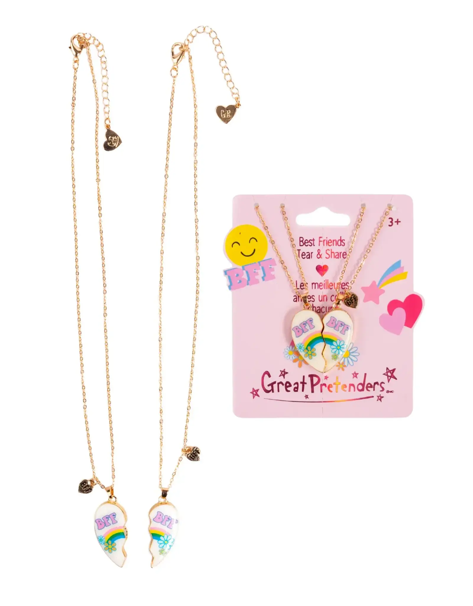 Great Pretenders Bodacious Besties Tear and Share Necklace